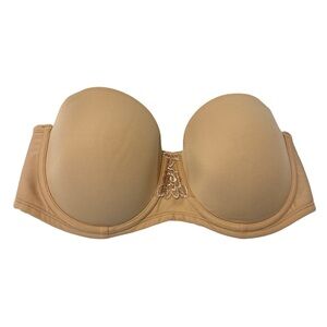 Vanity Fair Strapless Bra in Nude - Tan 36C